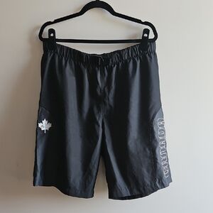 2/$20 Roots - Sydney Olympics Black Athletic Shorts with Canada Print - Men's Lg